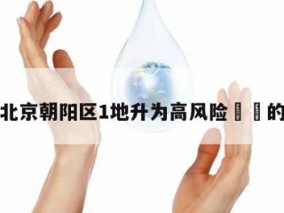 关于北京朝阳区1地升为高风险㊙️的信息